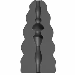 ALL BLACK Flick Intimate Spiral System, 17 cm, Phthalate-Free, Black