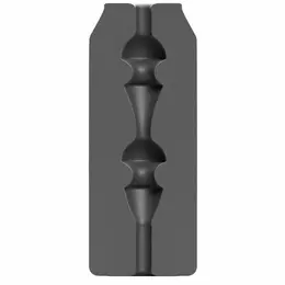 All Black Energy Intimate Device Black 17 cm Ergonomic Grip