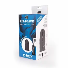 All Black E-Boy Intimate Device 17 cm Black Phthalate-Free Belgium
