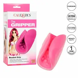 CalExotics The Gripper Beaded Grip Flexible Stimulation Sleeve 12.75cm TPE