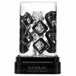 Tenga Crysta Block Intimate Device - Transparent Modular System, 57×57×90mm