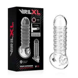 VirilXL V15 Transparentni Produžetak - Podesivi Intimni Pojačivač