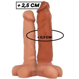 VirilXL Tečni Silikon V5 Produžetak Smeđi 11cm Podesivo Prijanjanje