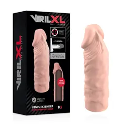 VirilXL Tečni Silikon V5 Produžetak, Fleksibilni, 11cm, Transparentni