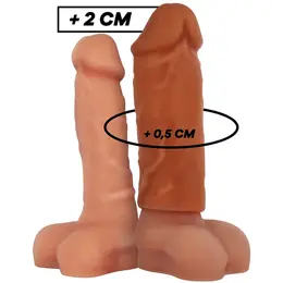 VirilXL Tečni Silikon V3 Produžetak Smeđi 8.5cm Medicinski Kvalitet