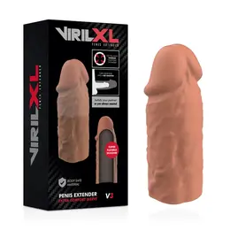 VirilXL Tečni Silikon V3 Produžetak Smeđi 8.5cm Medicinski Kvalitet