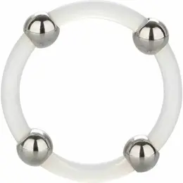 CalExotics Silikonski Sistemski Prsten sa Čeličnim Kuglicama L 3.75cm Crni