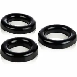 CalExotics Colt Silikonski Prstenovi Set 3 Veličine Crni Podesivi Sistem