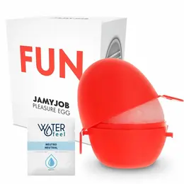 Jamyjob Egg Red Edition Discreet - Compact Intimate Device, Medical Elastomer
