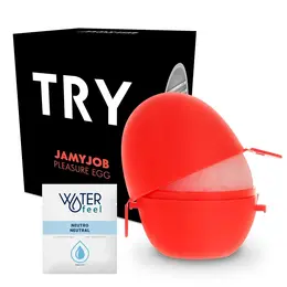 Jamyjob Black Egg Compact Intimate Device with Silk Filament Texture