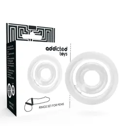 ADDICTED TOYS Potenz C-Prsten Prozirni Silikonski Dvostruki Set 42/20mm