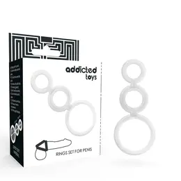 Addicted Toys Set Prstenova Prozirni - 3 Veličine, Fleksibilan Materijal