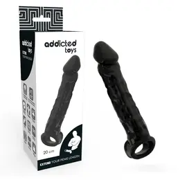 Addicted Toys Produžetak Crni 20cm - Anatomski sistem za poboljšanje