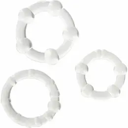 Seven Creations Set od 3 Transparentna Silikonska Potporna Prstena, 21-24mm