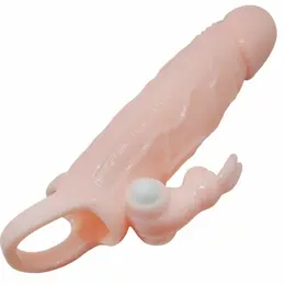 Baile Brave Man Intimate Extension with Dual Vibrating System 16.5 cm Flesh