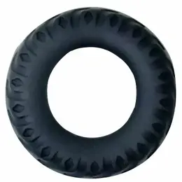 Baile Titan Silicone Ring Black-Green 2cm Adjustable Comfort Fit