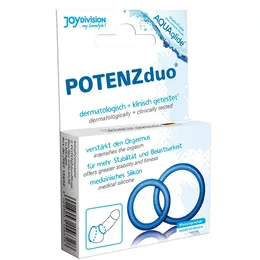 JOYDIVISION POTENZduo S - Dvostruki Anatomski Silikonski Prstenovi za Poboljšanje