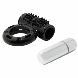Baile Power Ring Intimate Stimulation System 10-Mode Black TPR