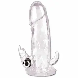 Baile Brave Man Extension Rabbit - Multifunction Sleeve with Vibrating System