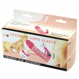 Baile Ultimate 10V Intimate Extension Sleeve with Vibrating System, Clear, 13.5 cm