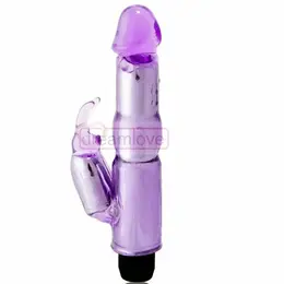 Baile Rabbit Fantasy Vibe Purple Dual-Motor Intimate Machine Silicone