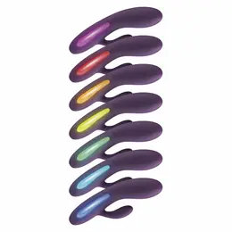 TOYJOY Splendor Light Purple Dual Motor Silicone Intimate Machine 17cm