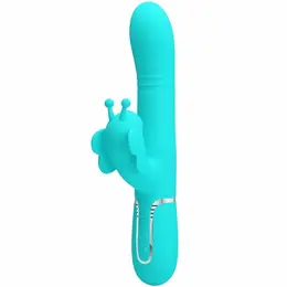 Pretty Love Butterfly Aqua Green 4-u-1 Multi-Funkcionalni Intimni Uređaj