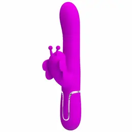 Pretty Love Butterfly 4-u-1 Multi-Funkcionalni Intimni Sistem Fuchsia