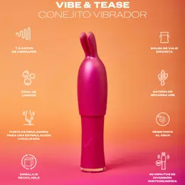 Durex Vibe & Tease Multi-Speed Intimate Massager - USB, Waterproof, Purple