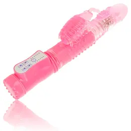 OHMAMA Rotirajuci Zec-Stil Vibrator Multifunkcionalni 25.5cm Roza