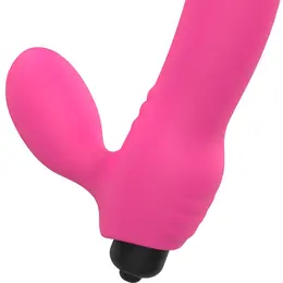 OHMAMA BIX Dvostruka Stimulacija Vibrator Roza Xmas Izdanje 163mm Silikon