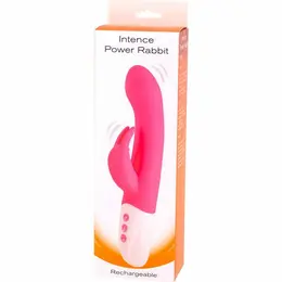 Seven Creations Intence Power Pink Bunny Vibrator 23.2cm Silicone USB