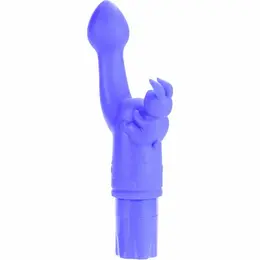 CalExotics Kiss Silicone Bunny Dual-Engine Flexible Vibrator Purple
