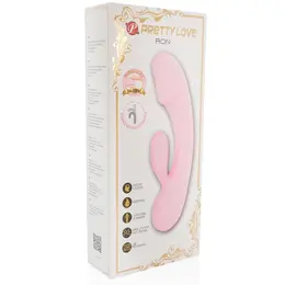 Pretty Love Ron Rechargeable Silicone Vibrating Rabbit, 12 Modes, 175mm