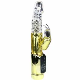 Baile US Rabbit Gold Prince Intimate Rotating Device, Gold, 23 cm