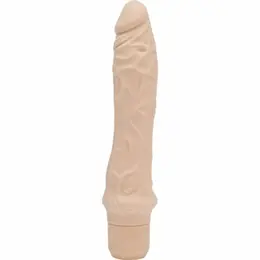 GET REAL Classic Large Silicone Vibrator 24.9 cm - 7 Modova, Vodootporan, Prirodna boja