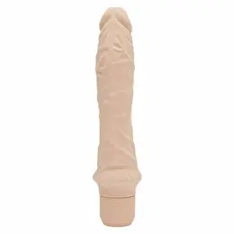 GET REAL Classic Large Silicone Vibrator 24.9 cm - 7 Modova, Vodootporan, Prirodna boja