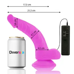Diversia Fleksibilna Vibraciona Intimna Mašina Ljubičasta 21.5cm Kompatibilna sa Pojasom