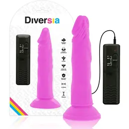 Diversia Fleksibilni Vibracioni Intimni Uređaj Ljubičasta 23cm Kompatibilan sa Pojasom