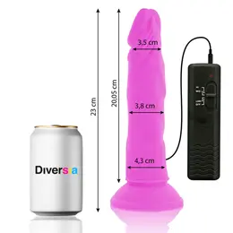 Diversia Fleksibilni Vibracioni Intimni Uređaj Ljubičasta 23cm Kompatibilan sa Pojasom