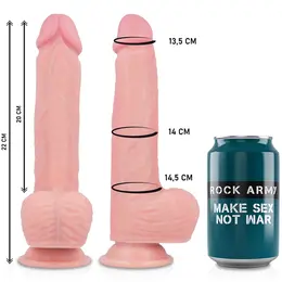 RockArmy Hawk Silikonski Uređaj 22cm Rotirajući Vibrirajući sa Usisnom Bazom