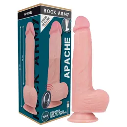 RockArmy Apache Tečni Silikonski Vibrator sa Daljinskim Upravljanjem 20.5cm Vodootporan Premium