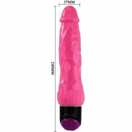 Baile Vibrirajući Roze Model 24 cm – Fleksibilni TPR, Kontrola sa Više Brzina