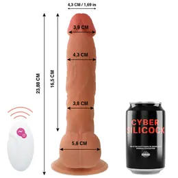 Cyber Silicock Mr John 23,9 cm Daljinski Upravljani Intimni Sistem