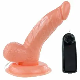 Baile Super Rota Fleksibilni Intimni Model sa Usisnom Osnovom 15 cm Bež