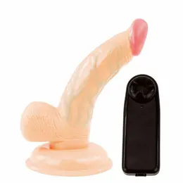 Baile Super Rota Fleksibilni Intimni Model sa Usisnom Osnovom 15 cm Bež