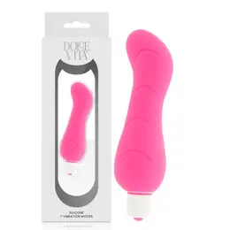 Dolce Vita G-Spot Pink Silikonski intimni masažer 7 režima 122mm Vodootporan