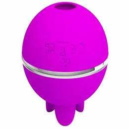 Pretty Love Gemini Ball ljubičasti silikonski intimni masažer sa pulsacijom