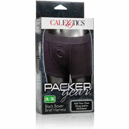CalExotics Packer Gear Black Boxer Harness - Wide Waistband Support System