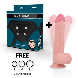 RockArmy Hawk Rotator Intimni Sistem Sa Vibrirajućim Pojasom 22 cm Crna